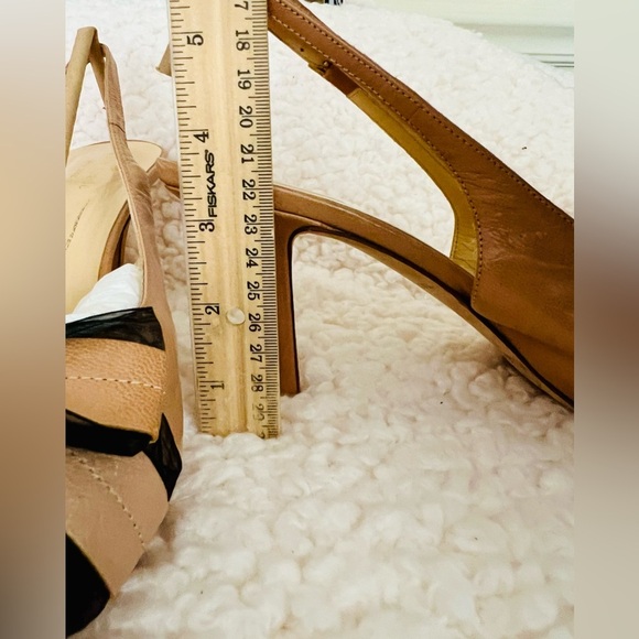 Women’s Size 8 Kate Spade Leather Slingback Heels w/ Bow & Peep toe - Picture 6 of 7